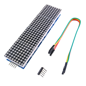 Moduł matrycy LED 8x8 x4 czerwona + płytka z MAX7219