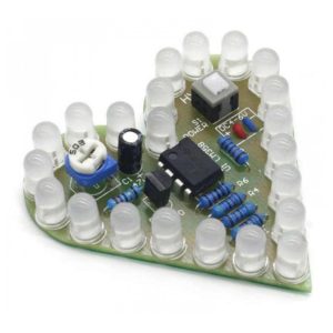 Moduł migające serce LED - czerwone DIY