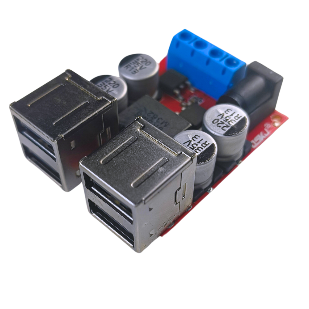 Moduł zasilacza 5V 8A 4x USB | DC-DC Step-Down | 8V–35V -> 5V